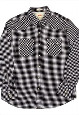 Levi's Vintage Men's Navy Check Slim Fit Shirt