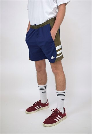VINTAGE 90'S ADIDAS NAVY & KHAKI SHORTS