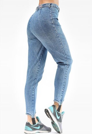 VINTAGE TAPERED STIRRUP JEANS WORN IN