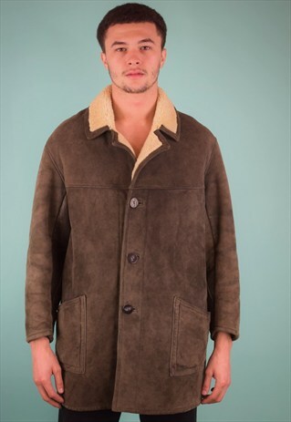 VINTAGE 90'S SHEARLING COAT