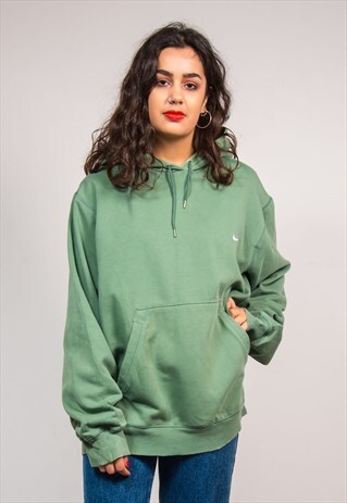 VINTAGE 90'S NIKE GREEN SWEATSHIRT HOODIE