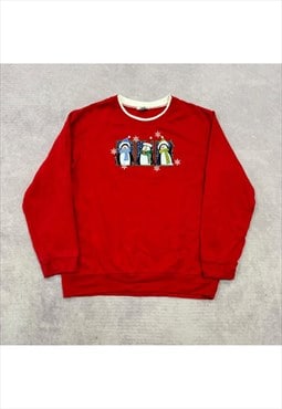 Vintage Christmas Sweatshirt Women's XL