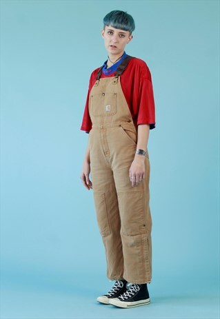 90s Carhartt brown workwear dungarees | Working Class Hero Vtg | ASOS ...