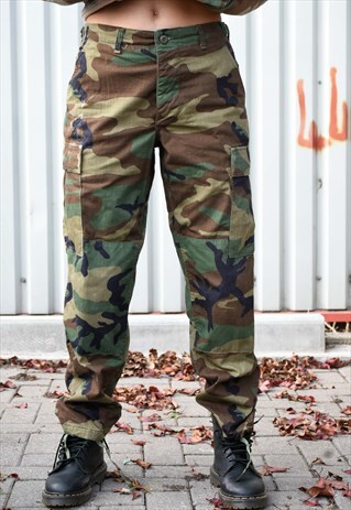 GENUINE U.S. ARMY CAMOUFLAGE TROUSERS