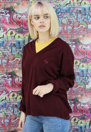 VINTAGE 90S FRED PERRY UNISEX JUMPER