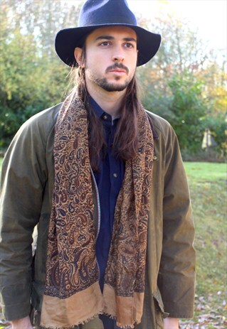 VINTAGE 70S MOD PAISLEY SCARF - SAMMY - INDIE