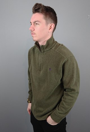 VINTAGE POLO RALPH LAUREN QUARTER ZIP SWEATSHIRT SWEATER