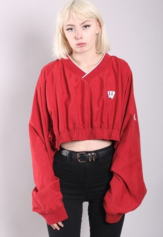 VINTAGE ADIDAS REWORKED CROPPED SWEATSHIRT