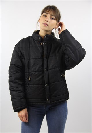 VINTAGE LEVI'S BLACK PUFFER JACKET