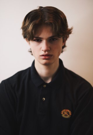 VINTAGE BURBERRY LONG SLEEVE POLO SHIRT TOP
