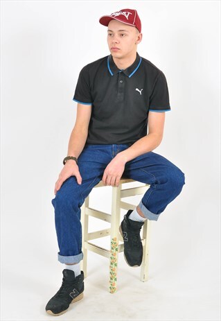 VINTAGE 90'S POLO SHIRT IN BLUE
