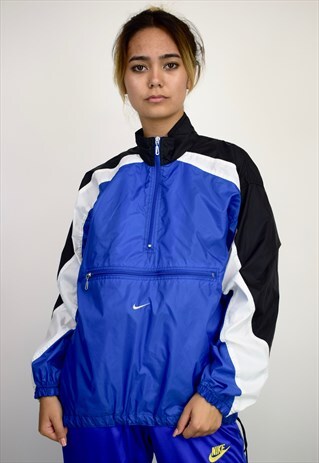 VINTAGE 90'S NIKE 1/4 ZIP SHELL JACKET