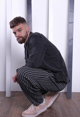 VINTAGE 90S PATTERNED CRAZY PRINT TROUSERS. UNISEX. GYM