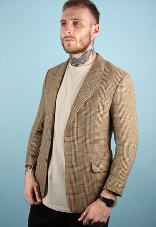VINTAGE BURBERRY TWEED BLAZER ASM1350