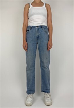 Vintage Jeans Denim Wrangler 90s Straight Leg High Waisted 