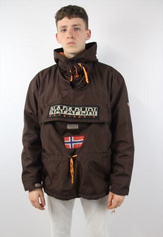 VINTAGE NAPAPIJRI BROWN SPORTS JACKET