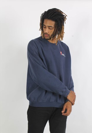 VINTAGE 90'S OVERSIZE BASICS SWEATSHIRT BLUE