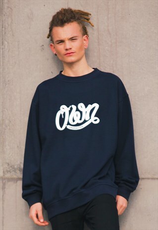 OC SIGNATURE SWEATSHIRT - NAVY BLUE