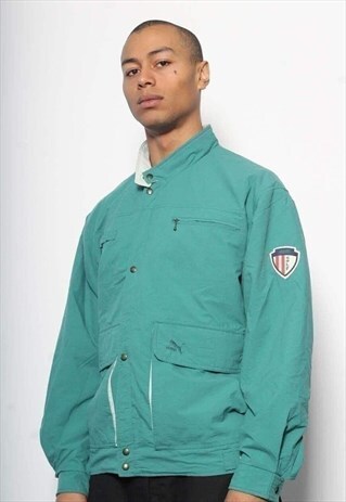 VINTAGE PUMA LOGO JACKET GREEN
