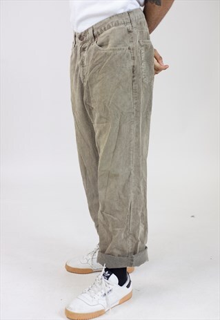 VINTAGE 90S LEVI'S 508 BROWN CORD TROUSERS