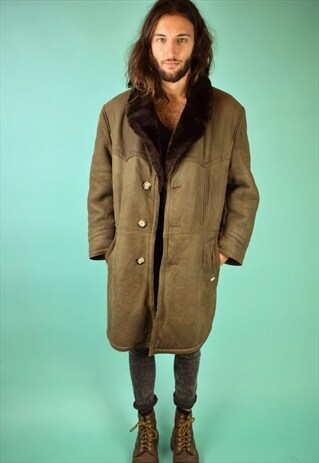 VINTAGE 90'S SHEARLING COAT