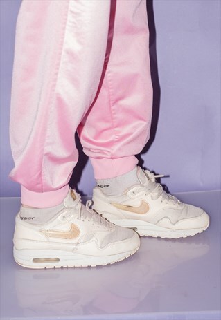 Vintage Y2K cute sneakers in cream colour