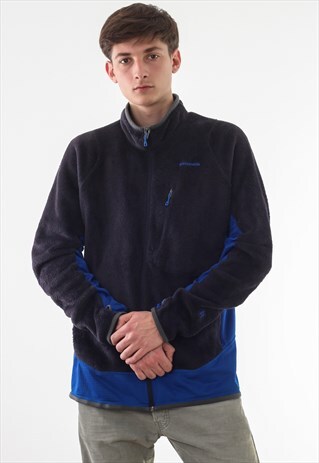 VINTAGE PATAGONIA FULL ZIP JACKET BLUE