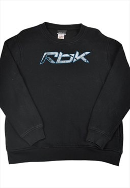 Vintage Reebok Crew Neck Sweatshirt Black XS