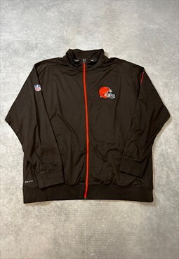 NFL x Nike Track Jacket Embroidered Logo Full Zip Jacket 