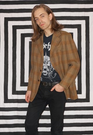 VINTAGE 80'S TWEED WOOL JACKET