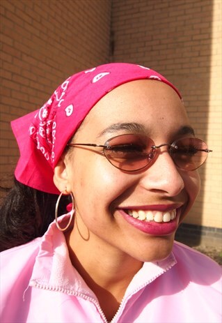 HOT PINK BANDANA SCARF