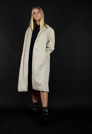 VINTAGE 80S BURBERRYS OF LONDON TRENCH COAT MADE IN ENGLAND