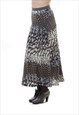 ANIMAL PRINT MAXI SKIRT