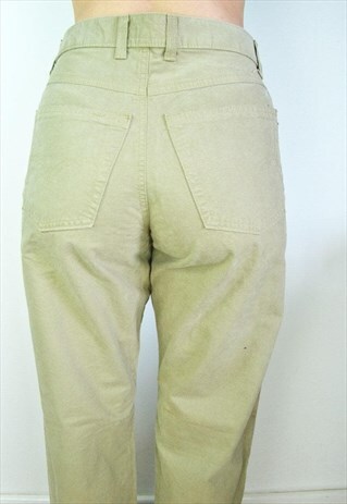 LIGHT NEUTRAL PASTEL BOYFRIEND MOM JEANS TROUSERS
