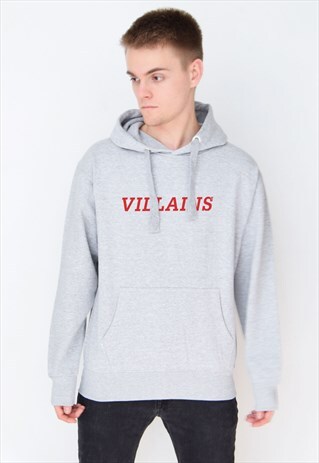 GREY VILLAINS (RED) HOODIE