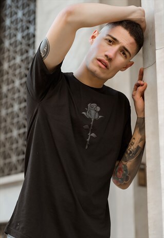 BLACK ROSE BLACK T-SHIRT