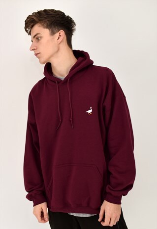 G&G UNISEX BURGUNDY GOOSE HOOD