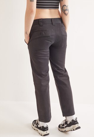 VINTAGE DICKIES STRAIGHT LEG TROUSERS BLACK