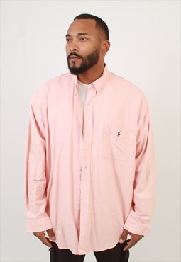 Men's Vintage Polo Ralph Lauren Pink Shirt