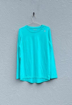 Reebok Turquoise Long Sleeved T - Shirt 