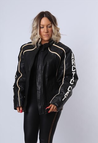ARTIC CAT VINTAGE SKI BOMBER JACKET PADDED UK 18 (CXB)