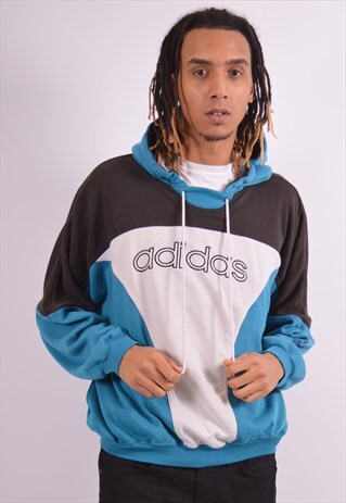 VINTAGE ADIDAS HOODIE JUMPER MULTI
