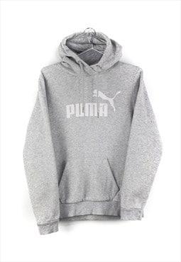 Vintage Puma Hoodie in Grey M