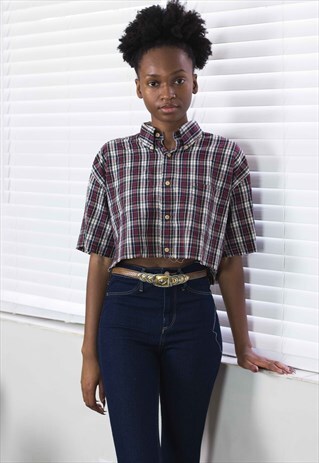 VINTAGE TOMMY HILFIGER CROP TOP LOGO 90S M 5.9