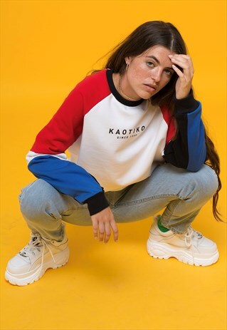 SIDNEY WHITE/RED SWEATSHIRT