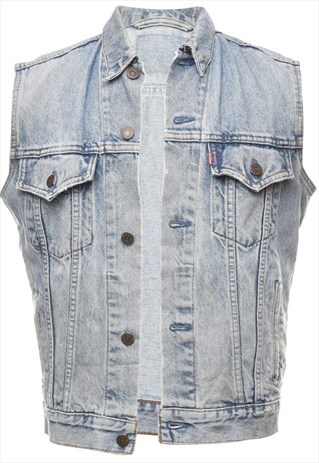 Vintage Levi's Light Wash Denim Vest - S