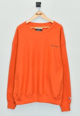 Vintage Champion Sweatshirt Orange XXLarge