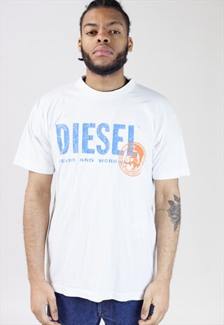 VINTAGE 90'S DIESEL WHITE T-SHIRT