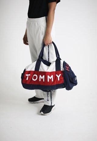 RARE VINTAGE TOMMY HILFIGER WEEKEND DUFFLE BAG