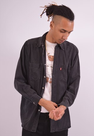 VINTAGE LEVI'S DENIM SHIRT BLACK